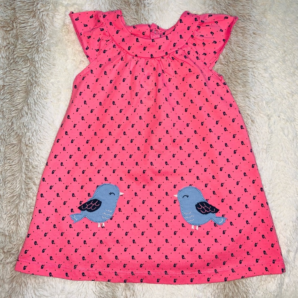 Baby Girl Bird Print Dress